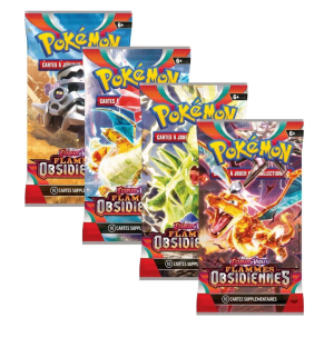 Artset [EV03] -Lot de 4 Boosters Flammes Obsidiennes Booster Display